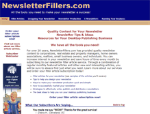 Tablet Screenshot of newsletterfillers.com